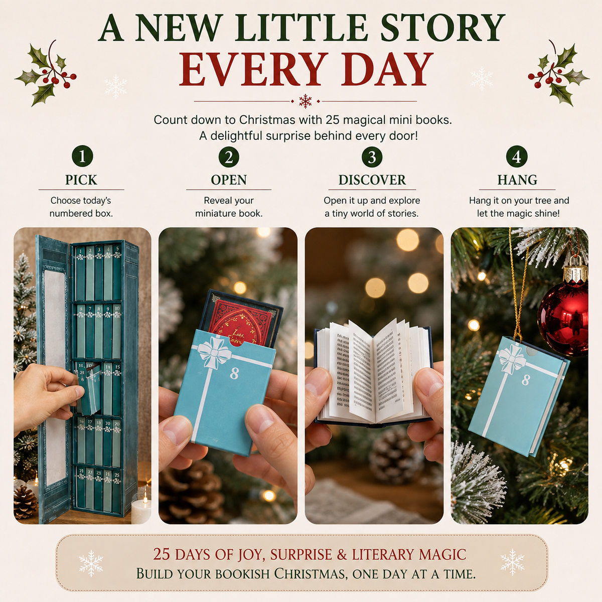 🎄 25 Days. 25 Tiny Books. One Magical Christmas.
