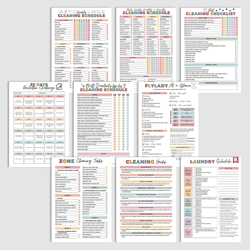 ⏰ADHD Cleaning & Organizing Toolkit - Chore Planner✔