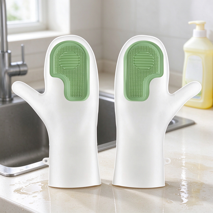 Dishwashing Gloves with Built-In Scrubber - image 12