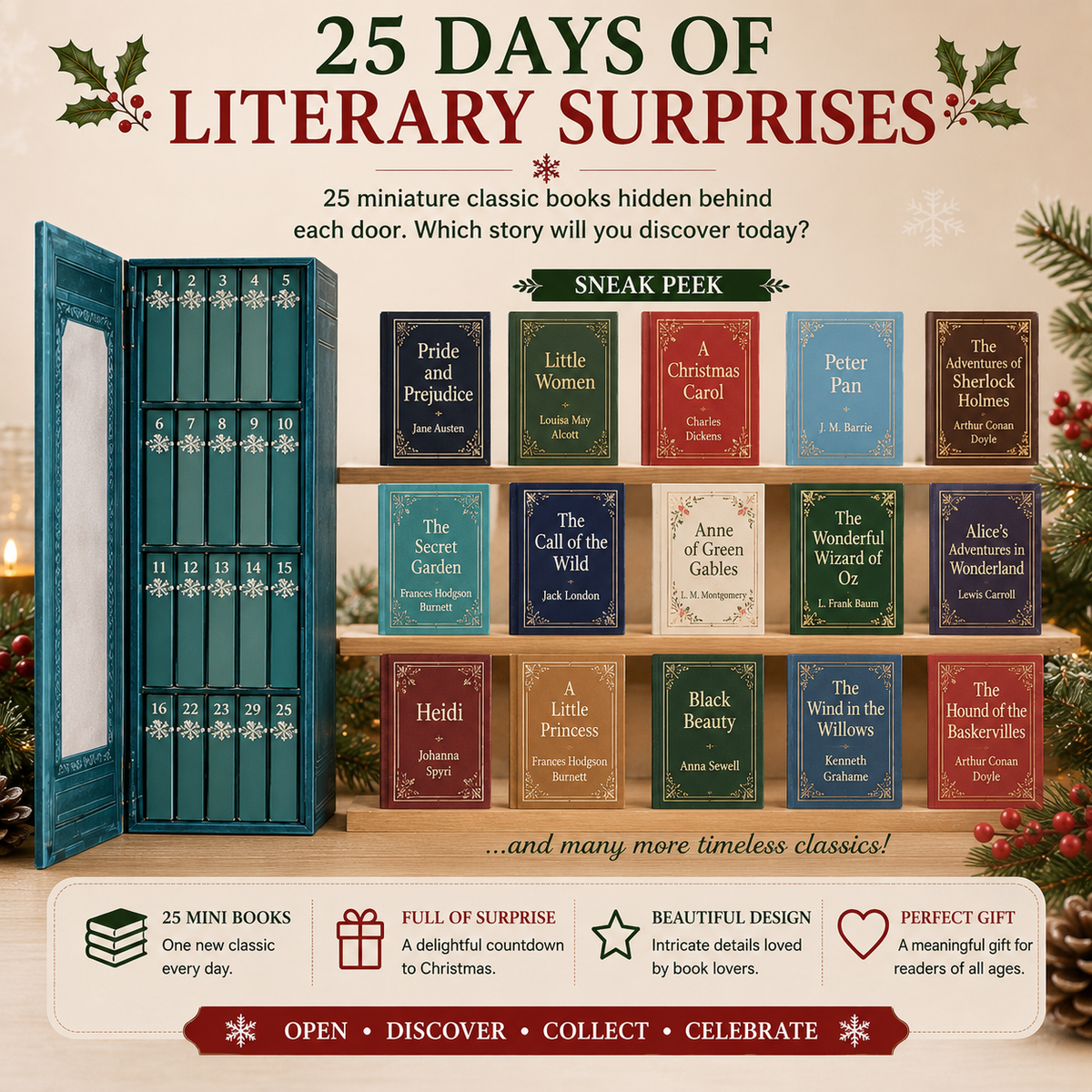 🎄 25 Days. 25 Tiny Books. One Magical Christmas.
