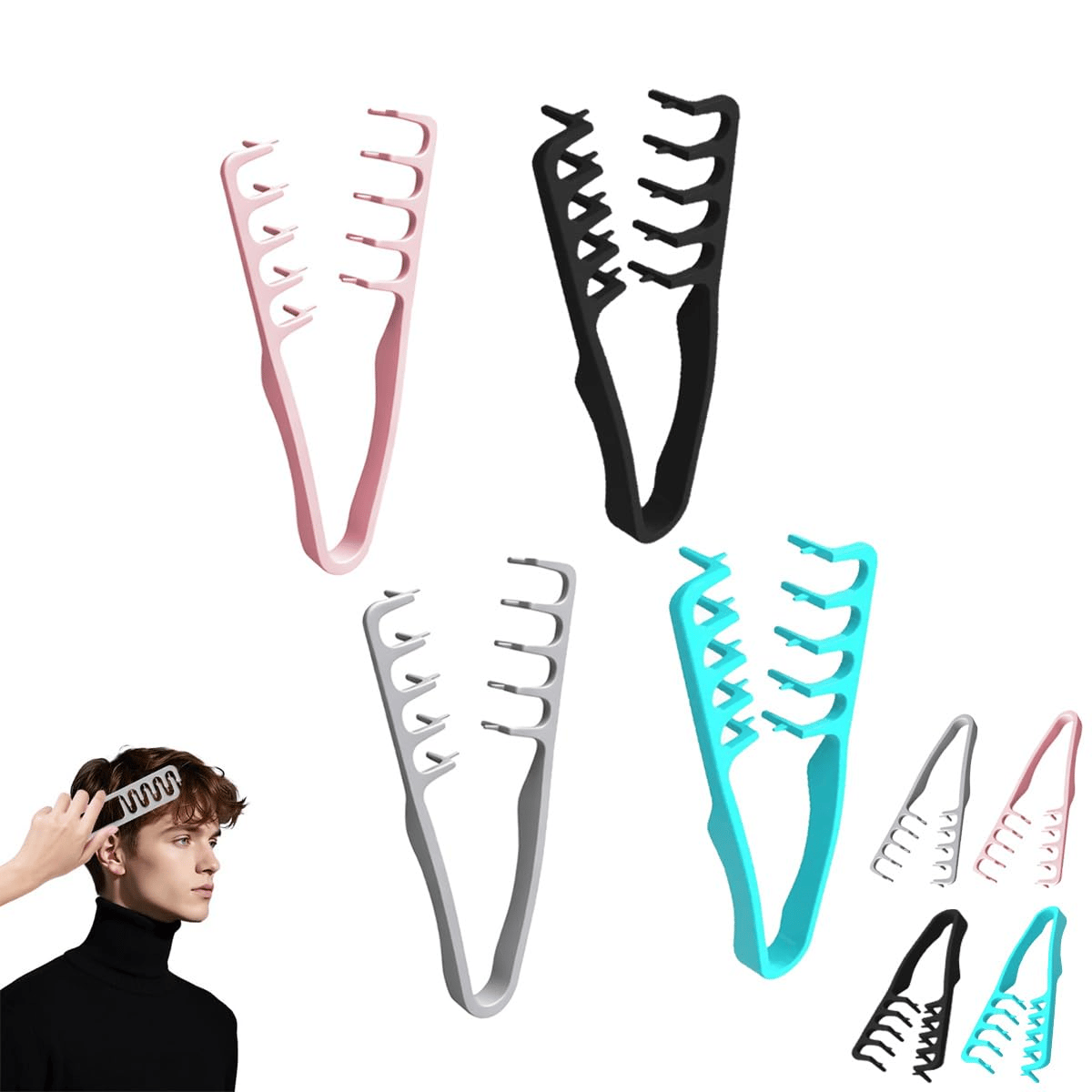 💇2026 Upgrade Volumizing Comb, Wide-Tooth Styling for All Hair Lengths, Men & Women