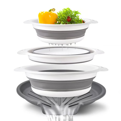 🥬 3-Piece Collapsible Colander Set
