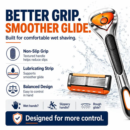 Men's 6-Layer Sharp Handheld Shaver with Refills