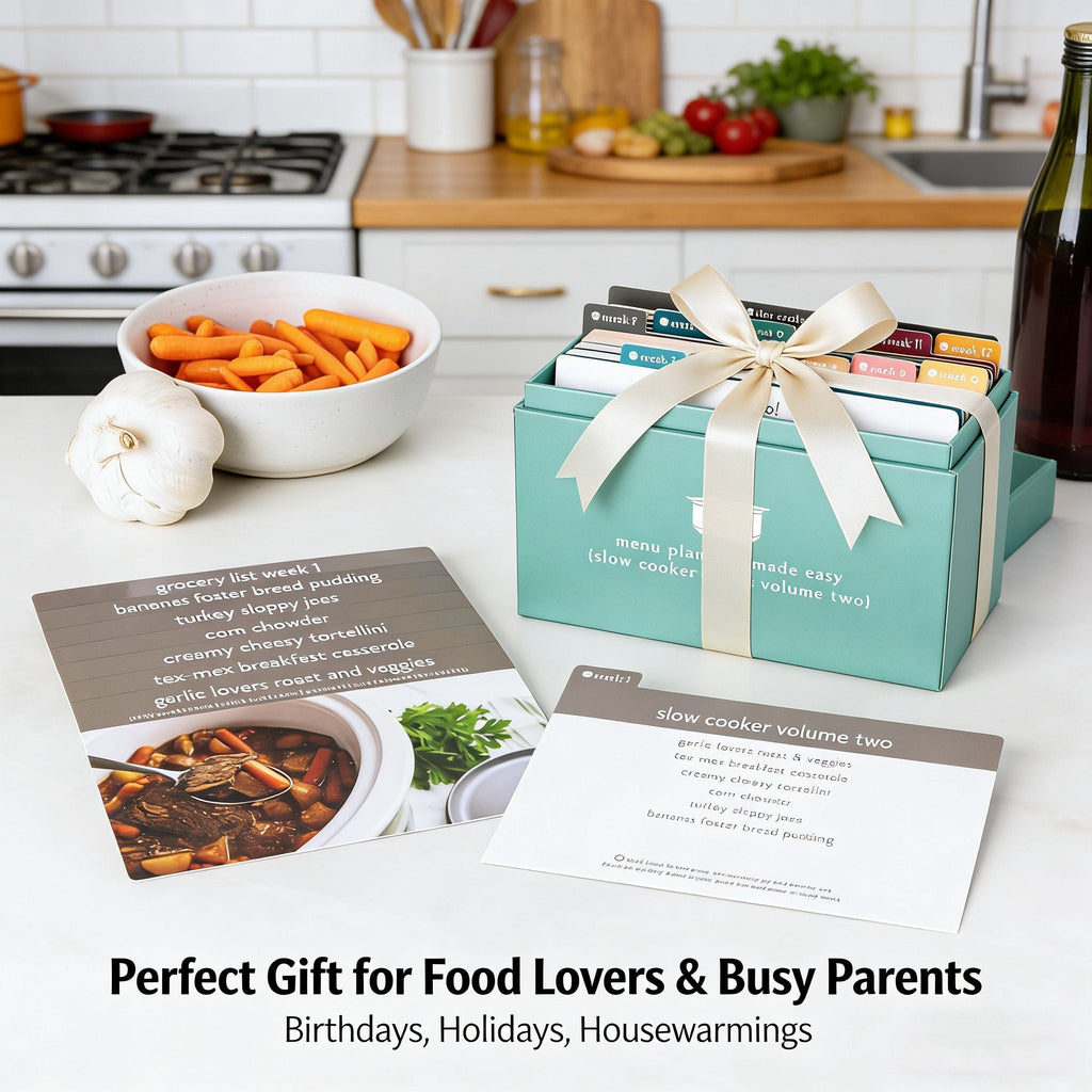 🍽️ Meal Planning Kit with 72 Photo Recipe Cards