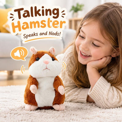 🐹 Talking Hamster Plush Toy – A Funny Gift That Repeats Your Words
