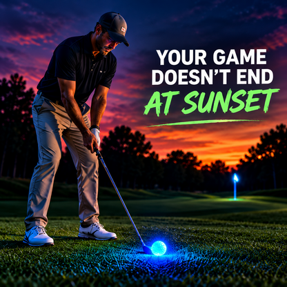 🏌️ Glow-in-the-Dark Golf Balls – 6-Pack