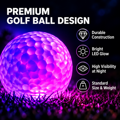 🏌️ Glow-in-the-Dark Golf Balls – 6-Pack