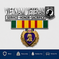 🎖️- Vietnam Veteran Tribute Car Emblem Metal Badge