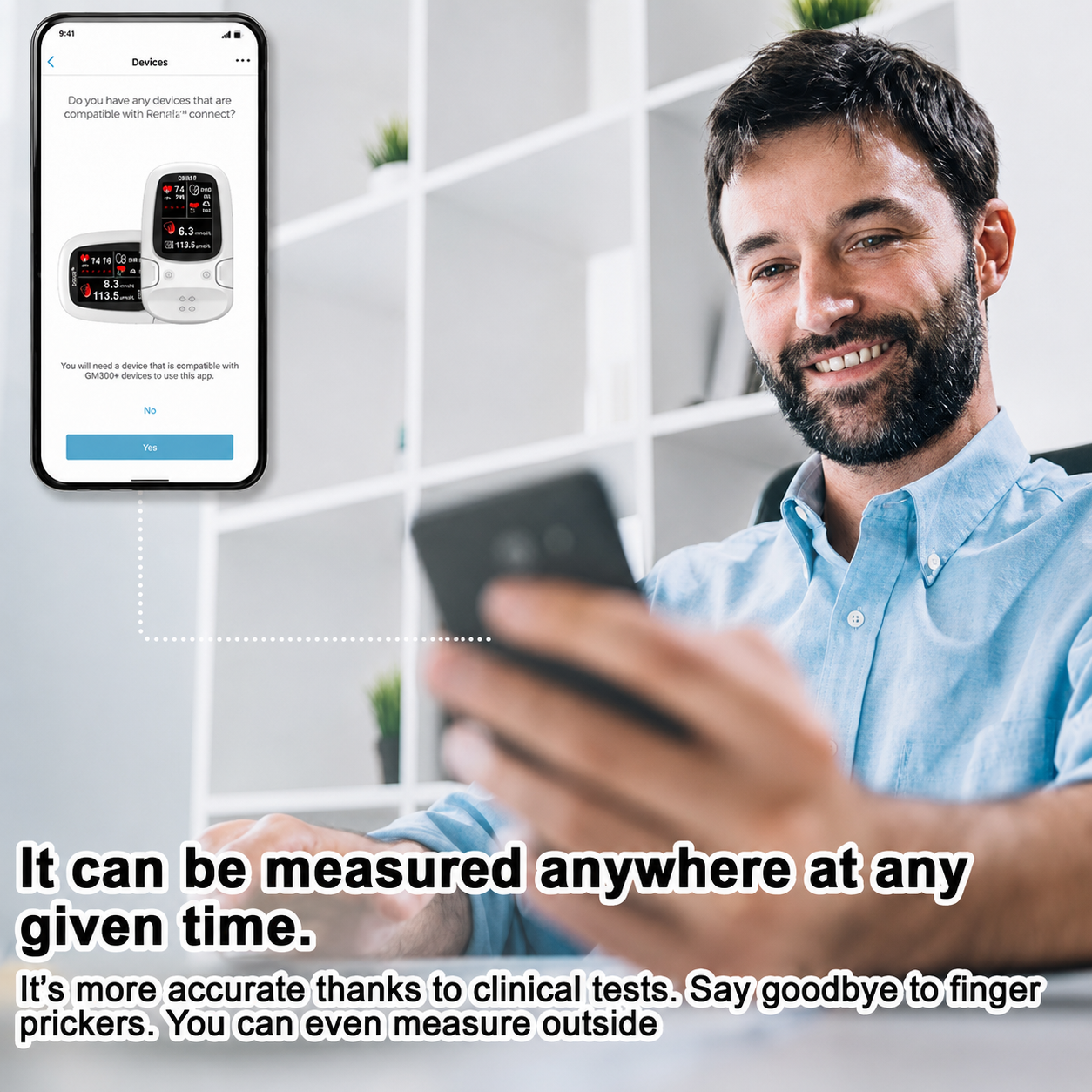 health monitoring device and mobile connectivity