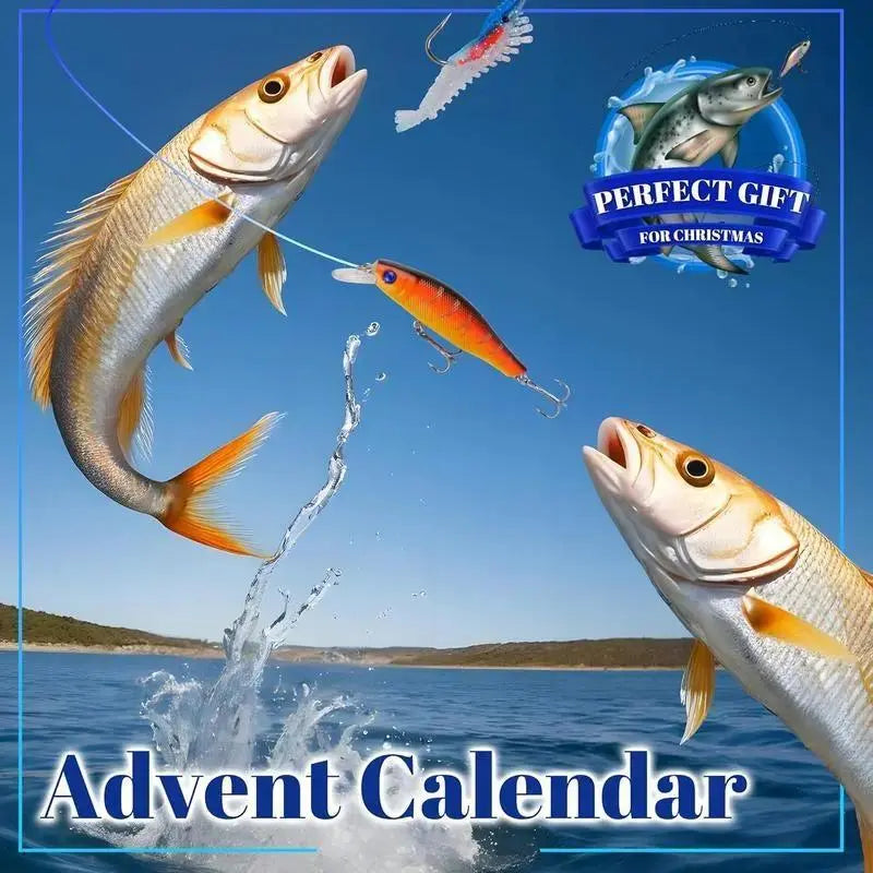 2026 Fishing Lure Advent Calendar – 24-Day Christmas Countdown with Fishing Tackle Surprises