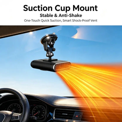 12V Portable Car Heater - 12V Power, Adjustable Defogging Windshield Demister⚡