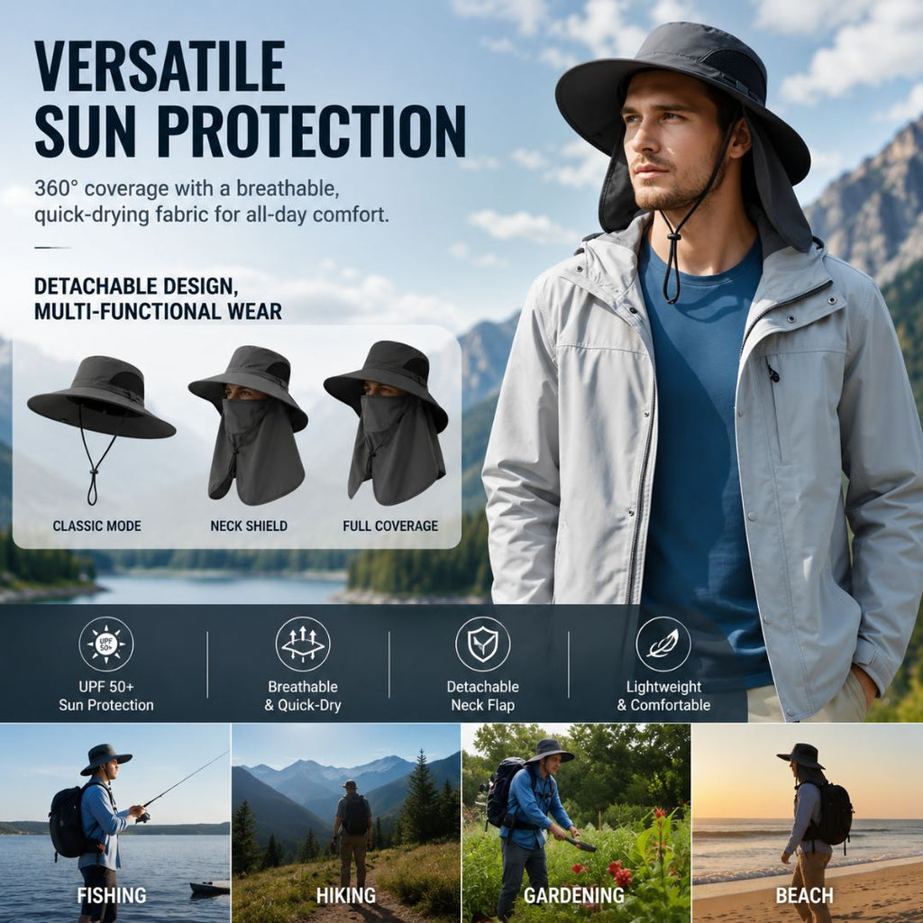 UV Protection Outdoor Fisherman's Hat