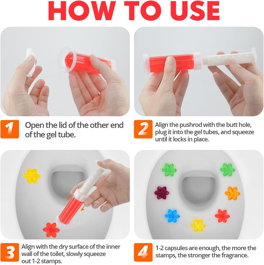 🔥Hot Sale🚽72 Flowers Toilet Cleaner Gel Stamp