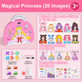 👗Special Diamond Painting & Princess Book Makeup Craft Kits Foil Art Books Set Play on Paper
