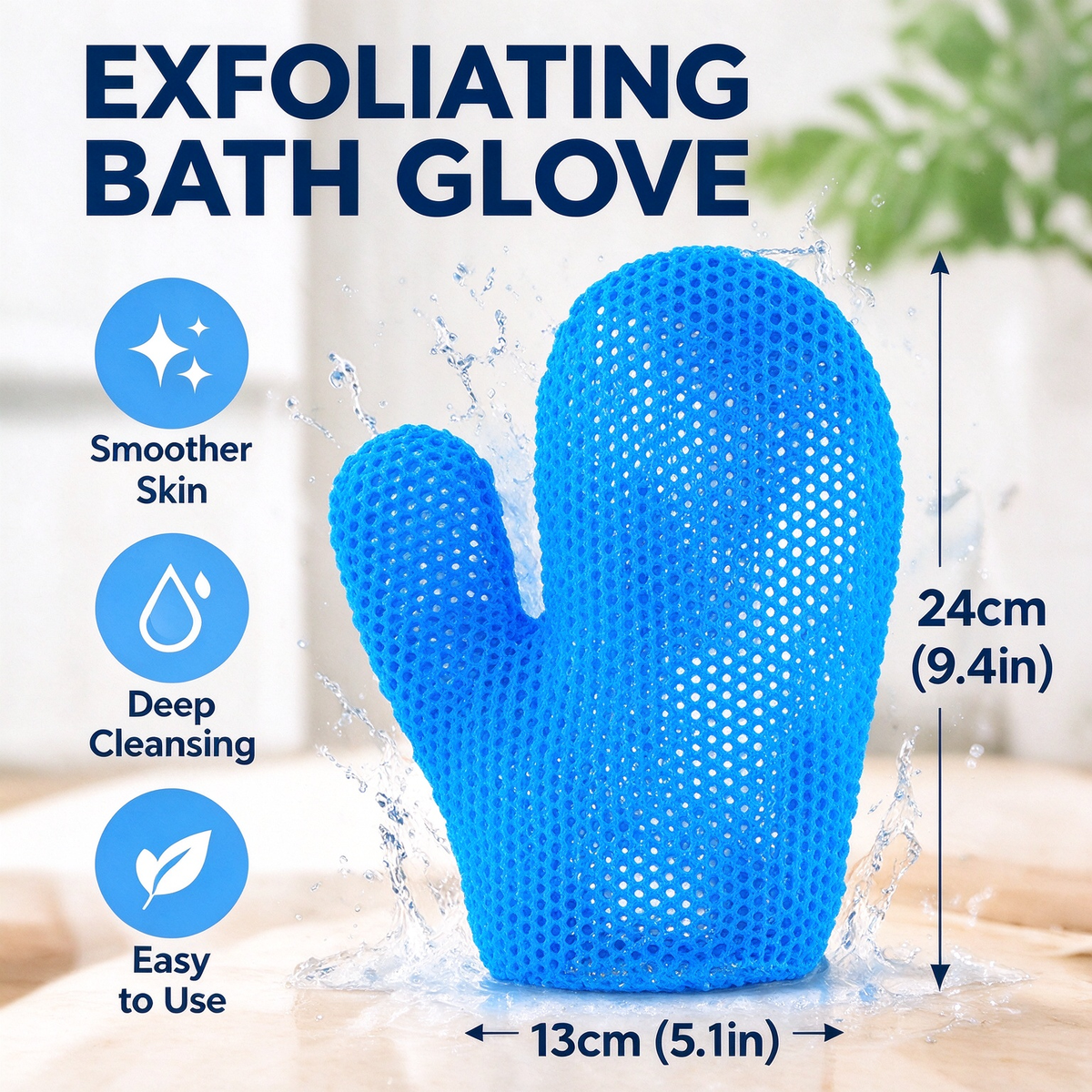 Honeycomb Mesh Shower Scrub Gloves - image 1