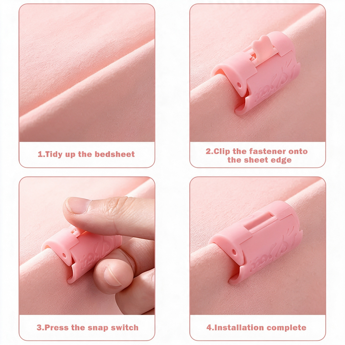 20 Counts Two-Speed Adjustment Sheet Grippers – Anti-Slip Clips for Beds Prevent Sliding Falling Out 🛏️