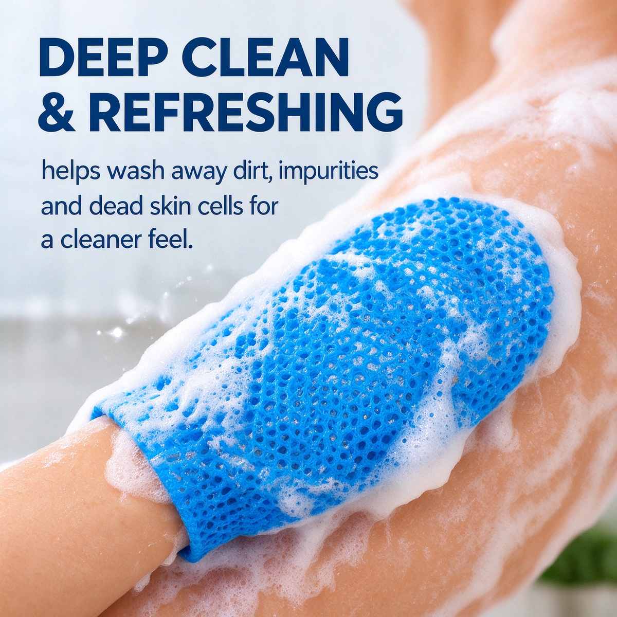 Honeycomb Mesh Shower Scrub Gloves - image 5