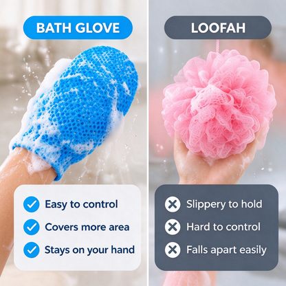Honeycomb Mesh Shower Scrub Gloves - image 3