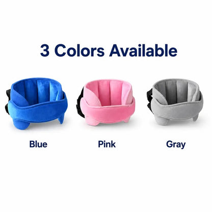 😴 Kids Car Seat Head Support Strap – Soft Adjustable Travel Headrest Accessory