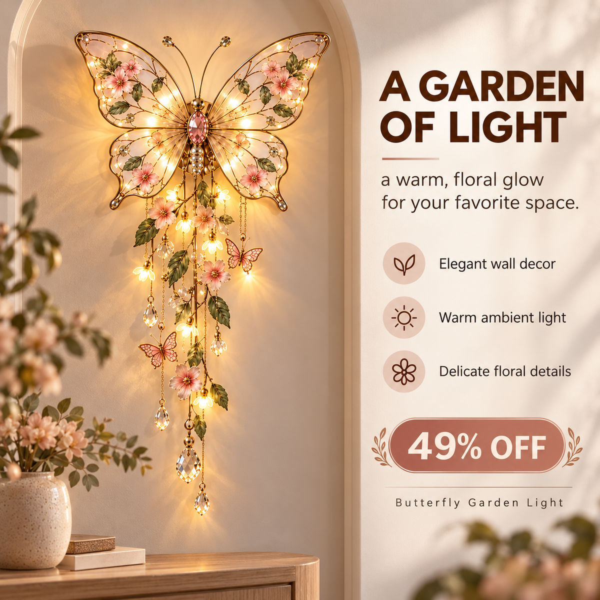 🦋butterfly Garden Light