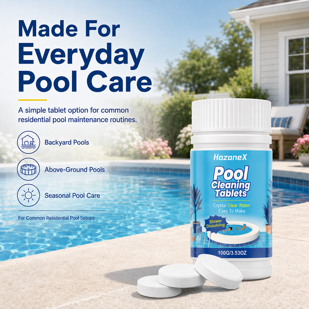 Pool Cleaning Tablets for Crystal Clear Water