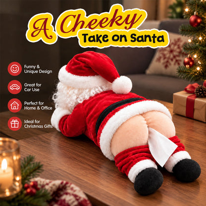 Funny Santa Butt Tissue Box Holder | Christmas Gag Gift
