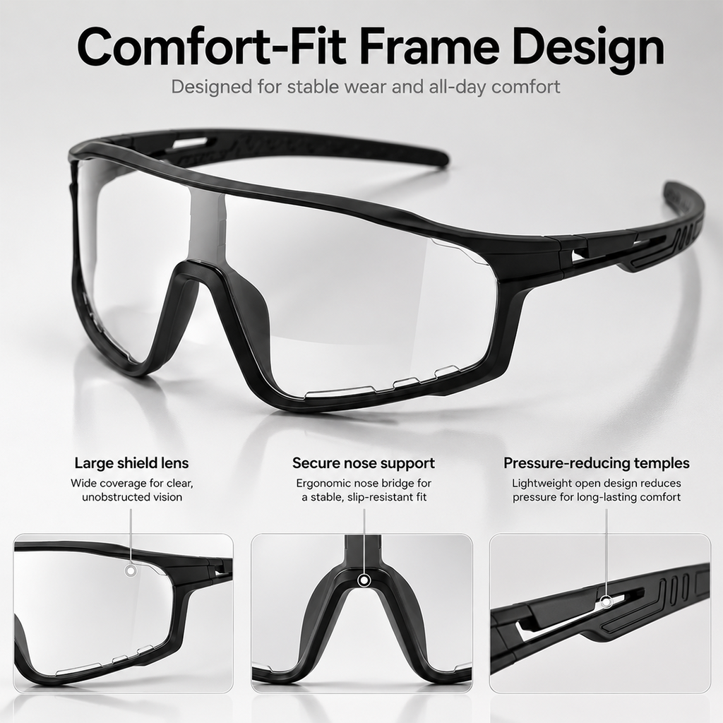 ☀️UV400 Photochromic Polarized Safety Glasses