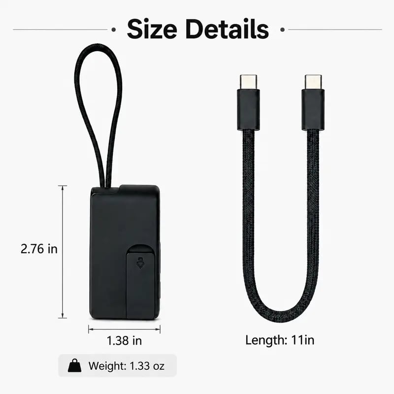 🧳 Pocket Tech Companion – All-in-One Travel Tech Kit