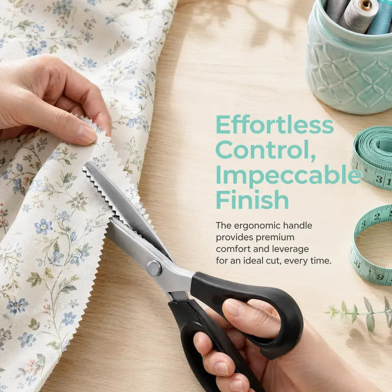 ⭐ Stainless Steel Zig Zag Scissors with Serrated Teeth