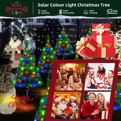 Solar Christmas Tree Pathway Lights 🎄✨