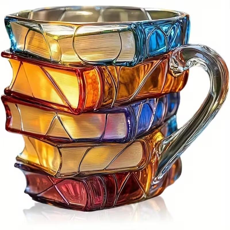 Ceramic Innovative 3D Painting Book Mug