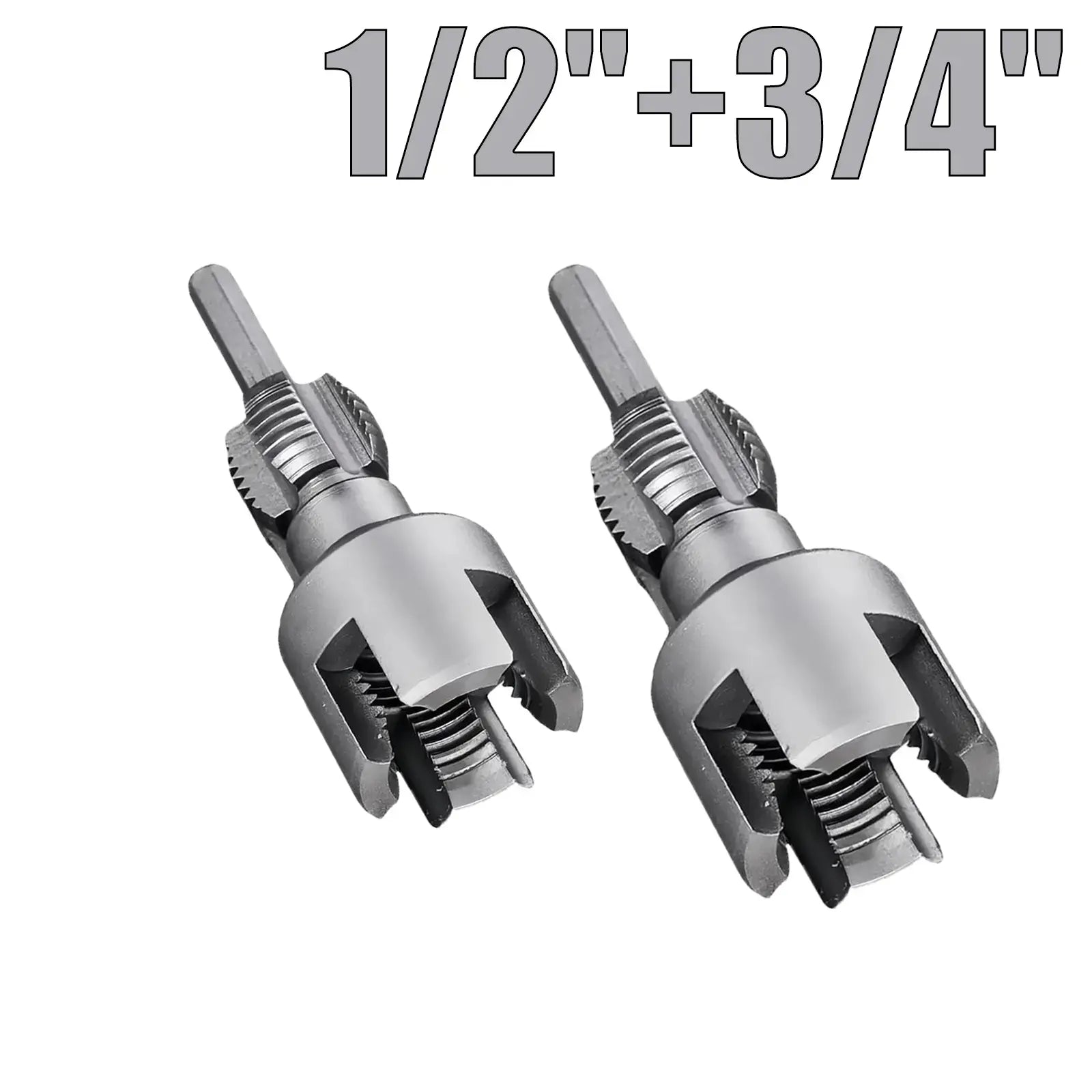 Drill-Powered Pipe Thread Cutting Bit