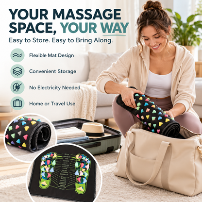 🦶 Acupressure Foot Massage Mat – Reflexology Mat for Tired Feet & Daily Relaxation