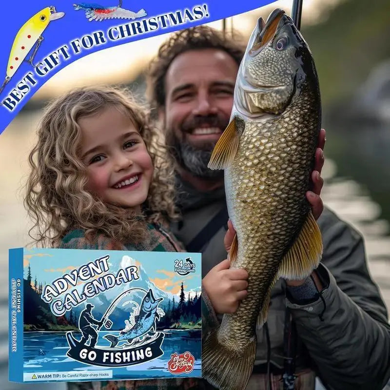 2026 Fishing Lure Advent Calendar – 24-Day Christmas Countdown with Fishing Tackle Surprises
