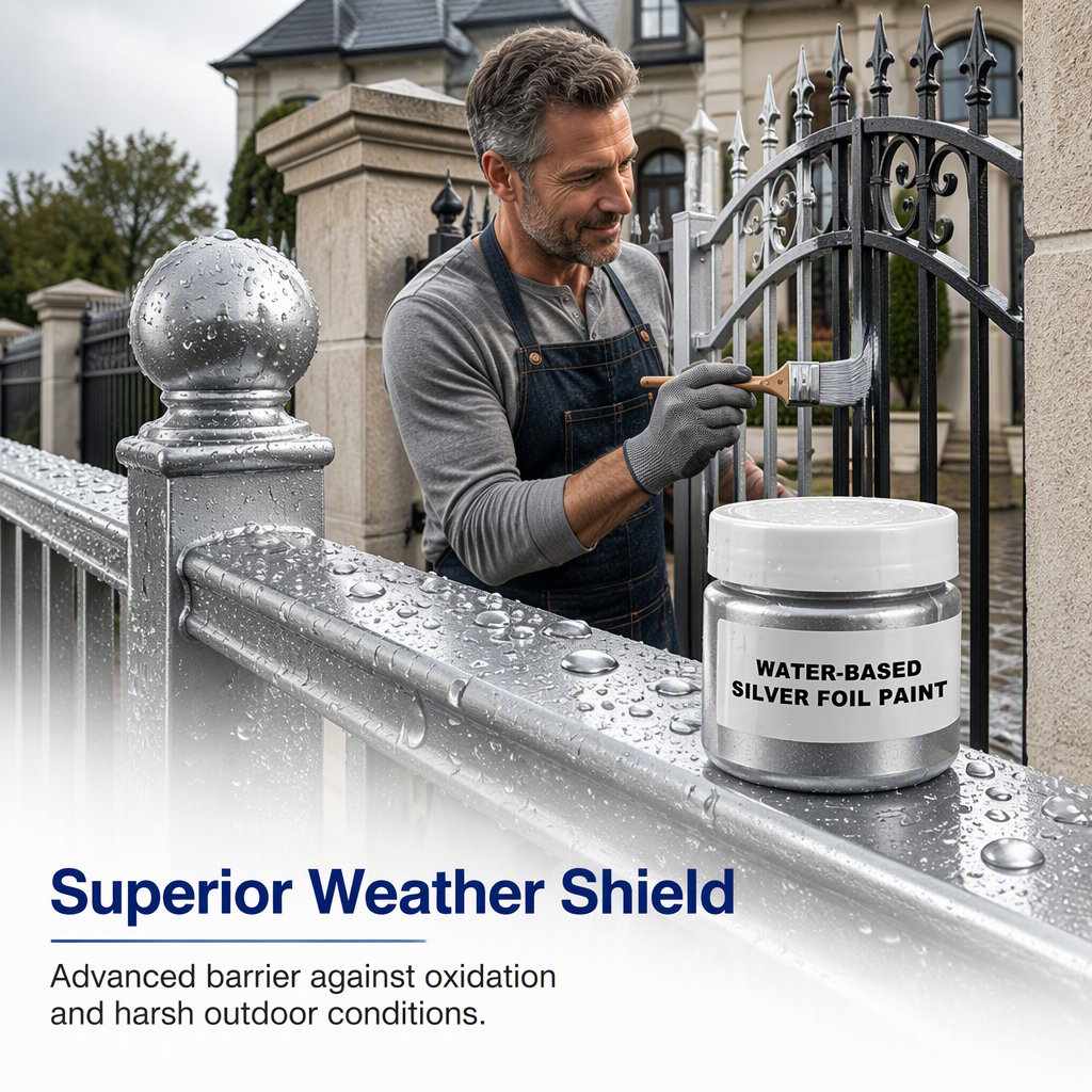 Water Based Metallic Silver Outdoor Anti Rust for Metal Renovation