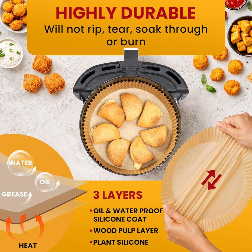 🍟 Disposable Round Air Fryer Paper Liners