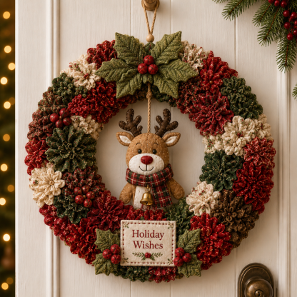 3D Fabric Poke Wreath DIY Kit🎄