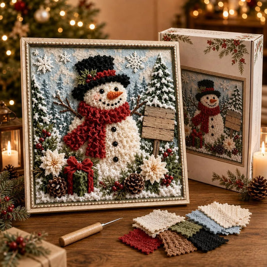 3D Christmas Fabric Poke Art Kit🖼️