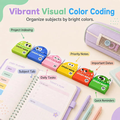 ✍️Transparent Pull-Out Glitter Sticky Notes - 80 Sheets Per Pad, 50 Reuses Per Sheet, Strong Adhesion, Quality Paper