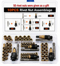 Carbon steel rivet nut set (including M3–M8 sizes)