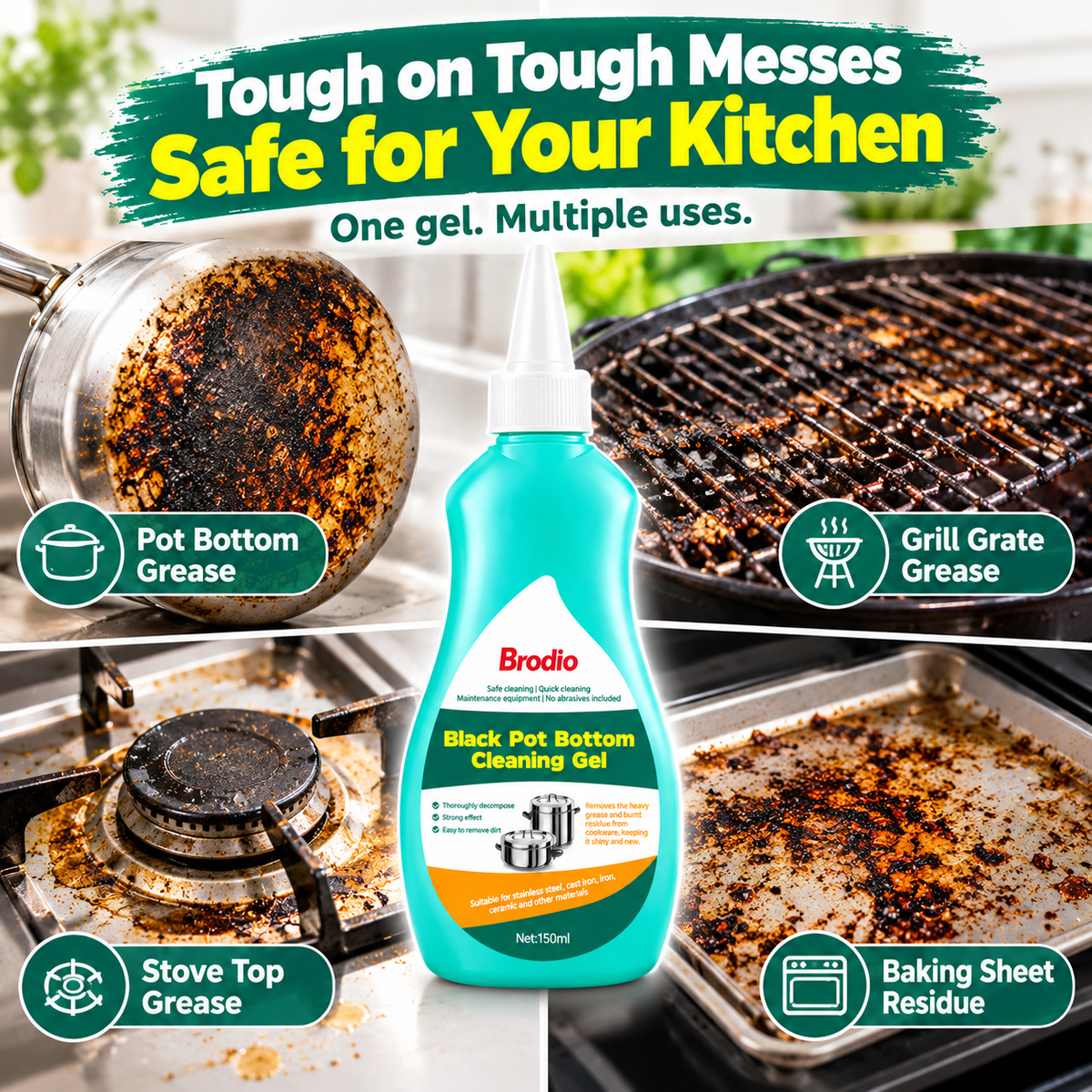 Ultimate Deep-Clean Pot Bottom Cleaning Gel – 150ml - image 4