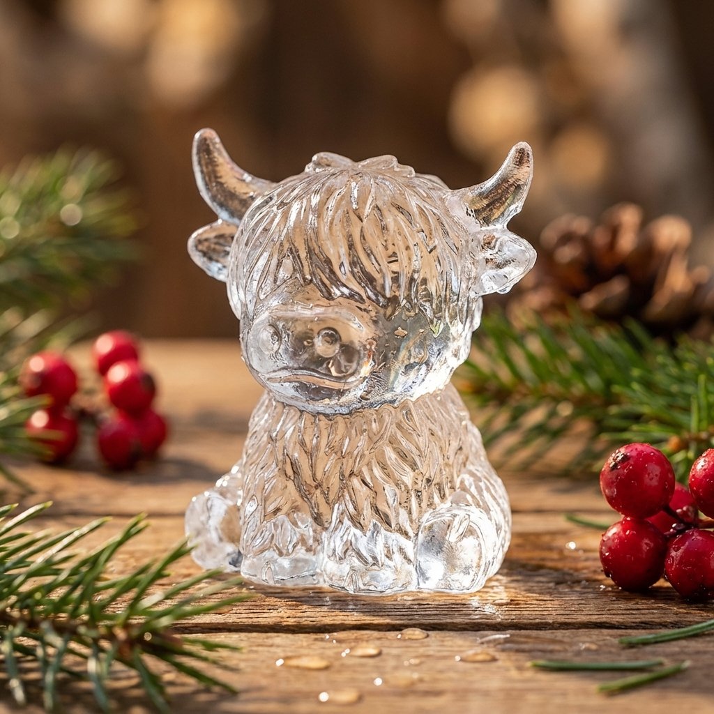 🐇🐰 Mini Highland Cow/Rabbit Ice Cube Mold – Cute 3D Ice for Drinks, Parties & Gifts
