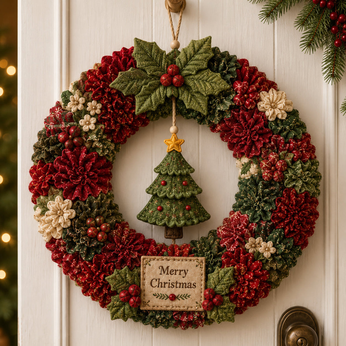 3D Fabric Poke Wreath DIY Kit🎄
