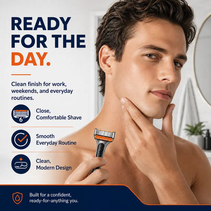 Men's 6-Layer Sharp Handheld Shaver with Refills
