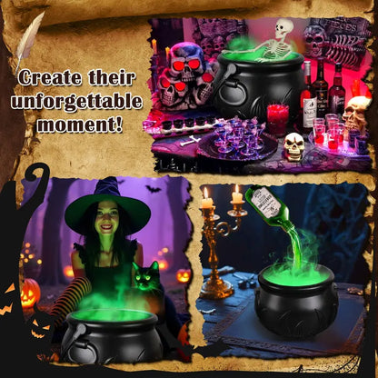 🧙‍♀️ Magic Mist Floating Potion Cauldron — Halloween Gothic Decor