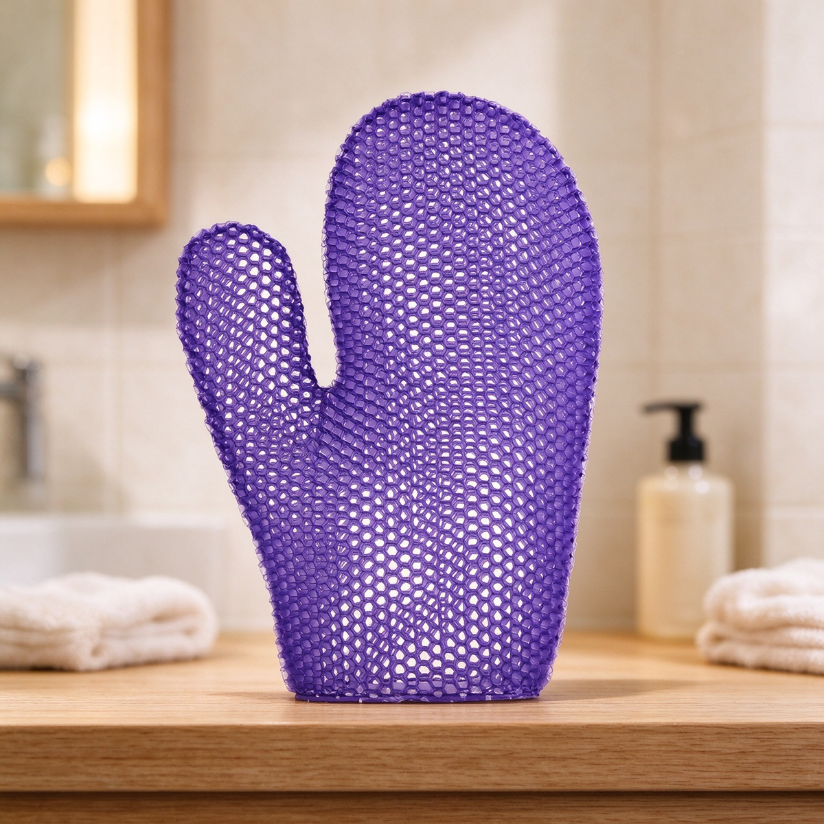 Honeycomb Mesh Shower Scrub Gloves - image 11
