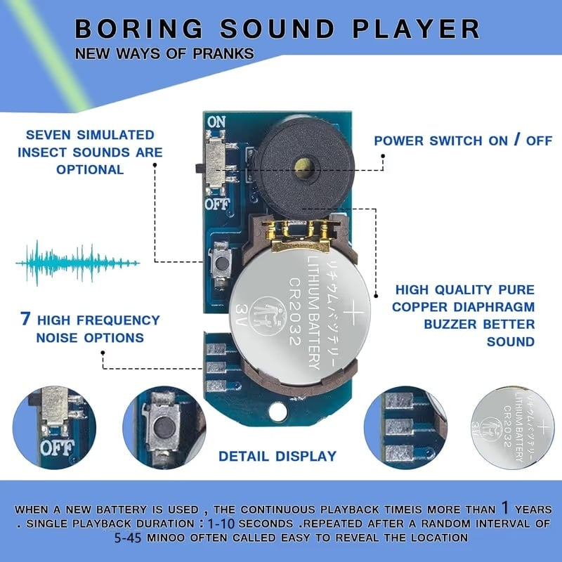 🔥Hidden Cricket Noise Maker – The Ultimate Stealth Sound Prank