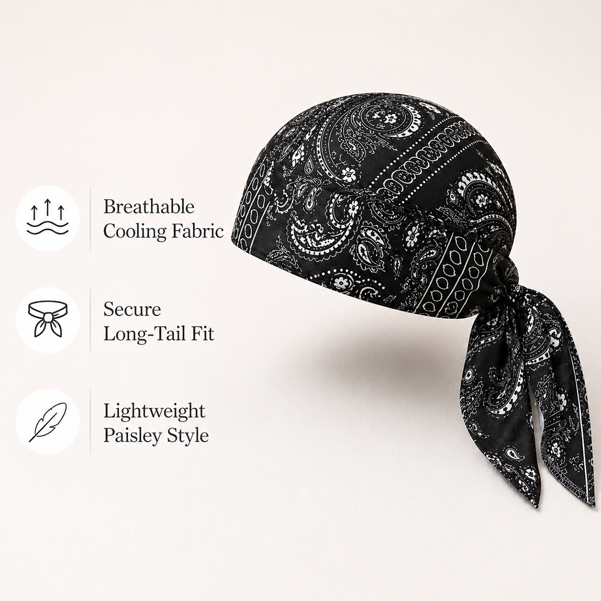 Paisley Cooling Headscarf Cap