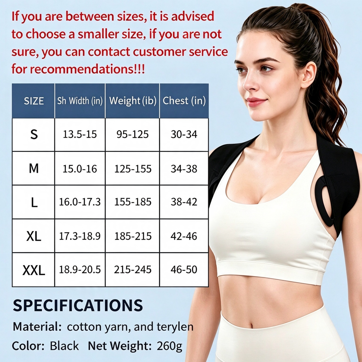 Shoulder Straps - Posture Support Straps for Men & Women – Elastic Back Support 🧘