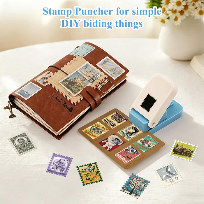 Stamp Punch,Postage Stamp Puncher, Lever Paper Punches for Crafting & Scrapbooking